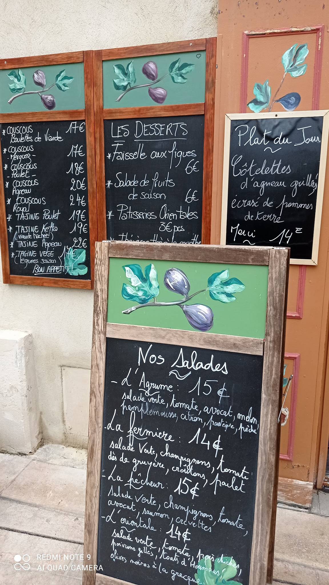 Menu de LE FIGUIER