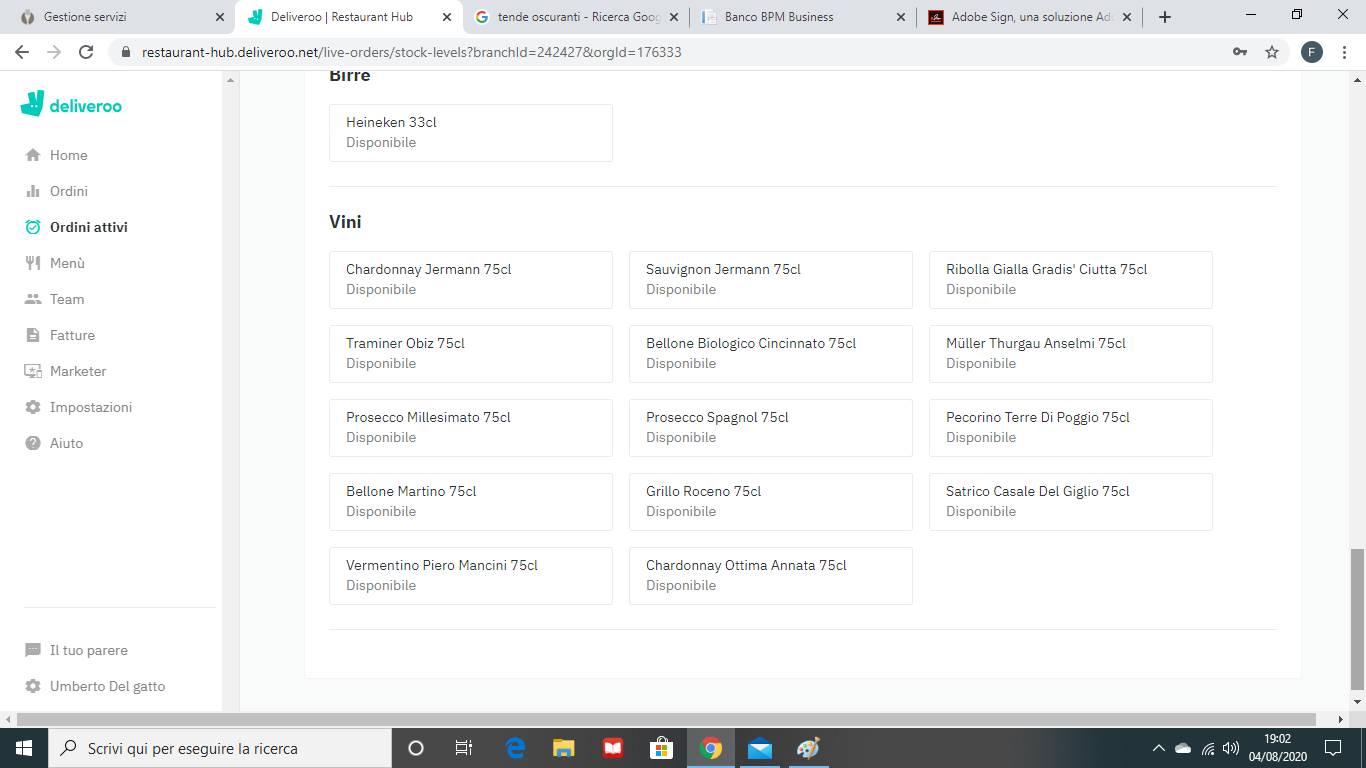 Menu di LE LEccornie 