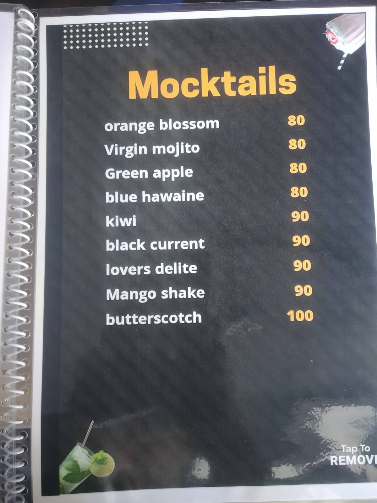 LGF café & Restaurant menu