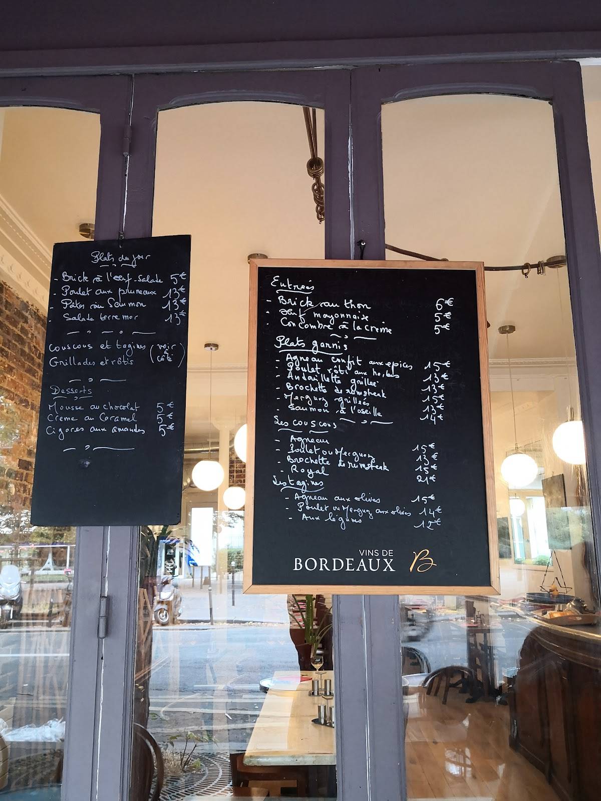 Menu de L'Inattendu