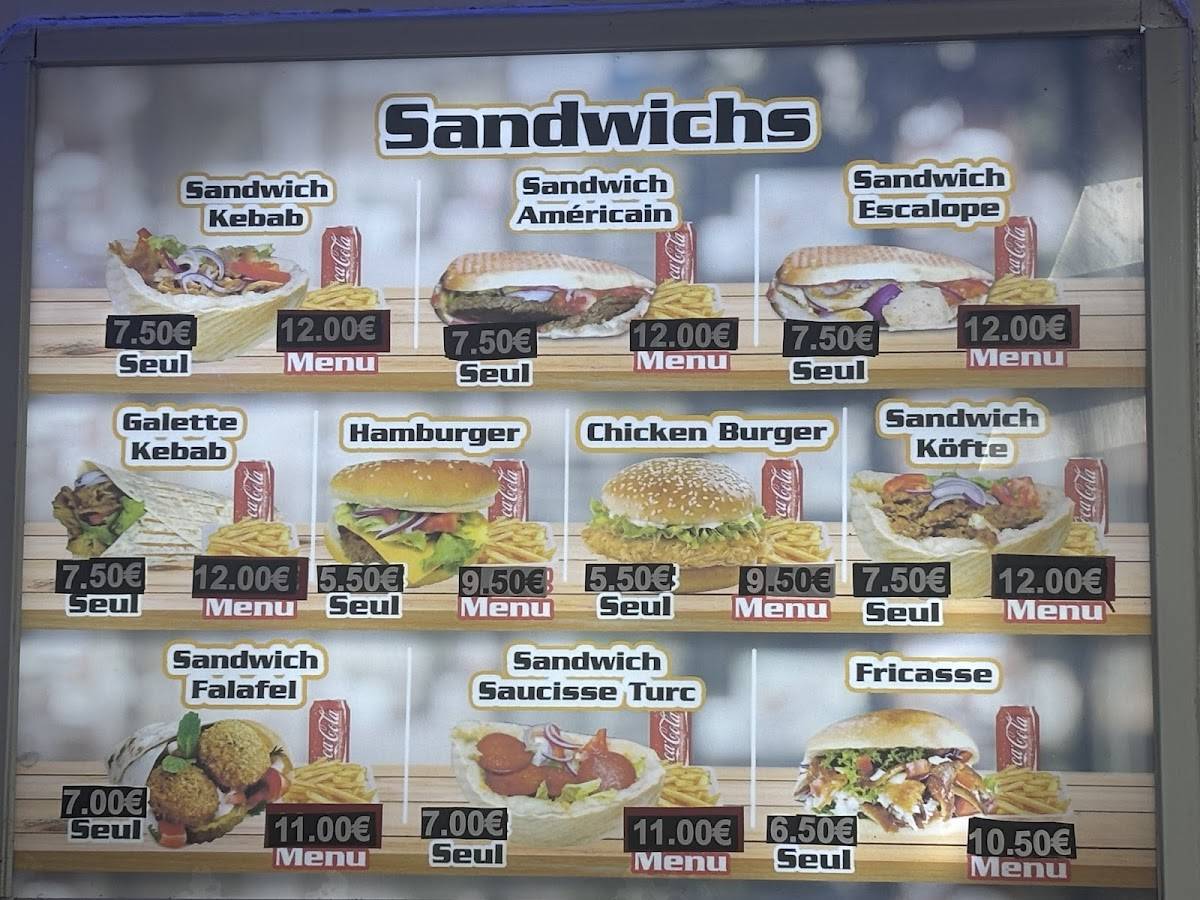 Menu de L'Orient Express