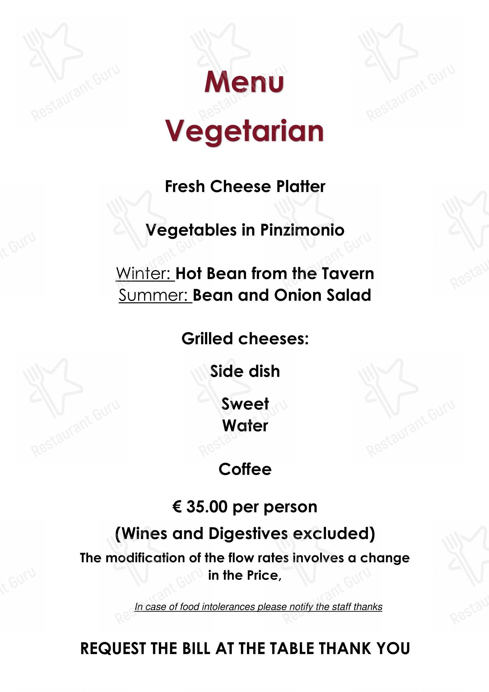 Menu pour L'Ostu Dal Maslè bbq