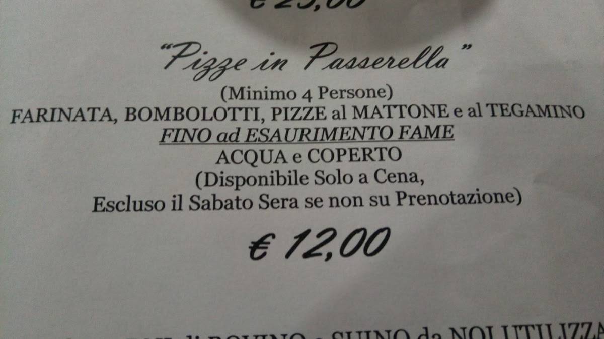 Menu di La Pace 