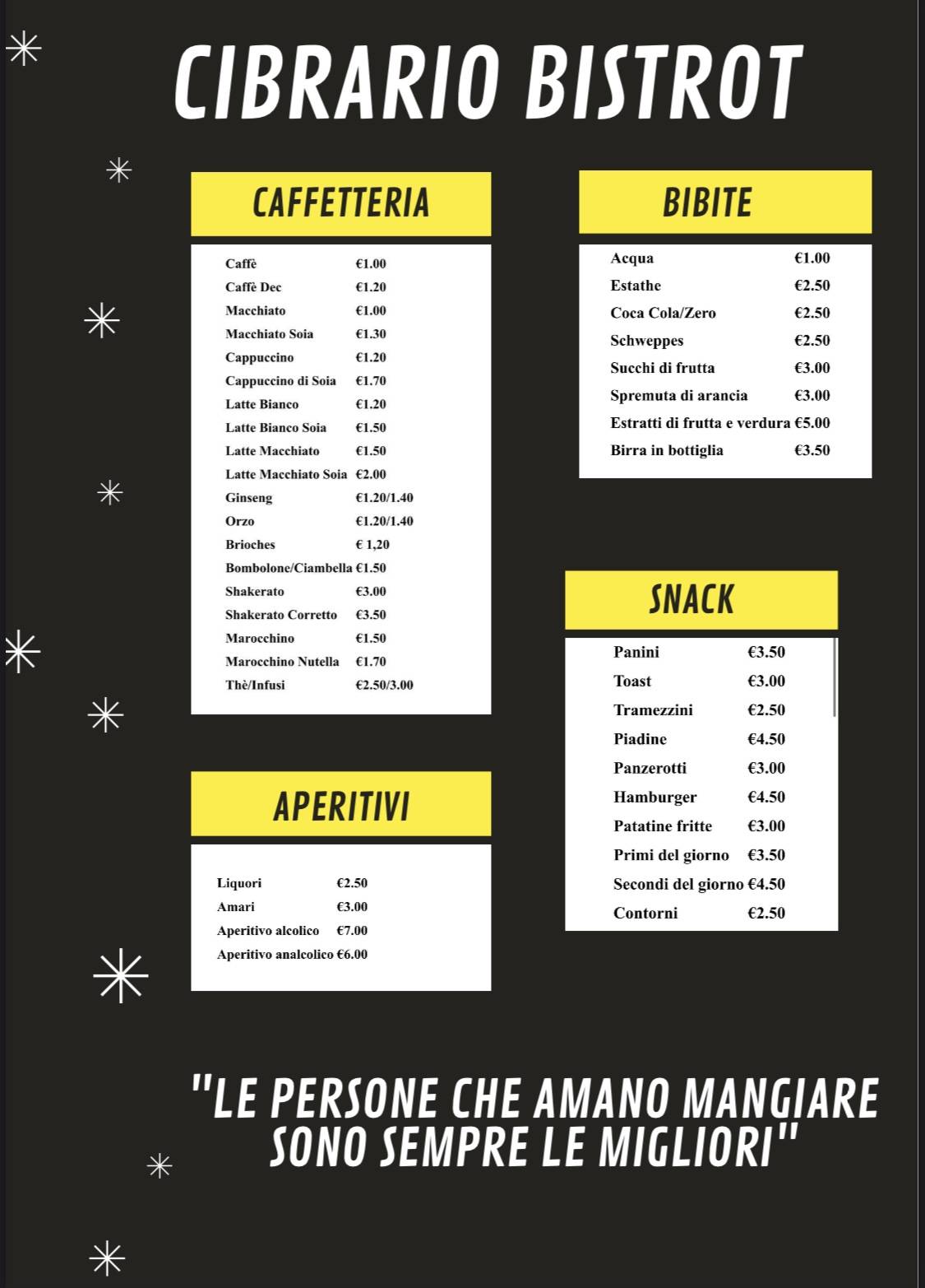 Menu di Cibrario 