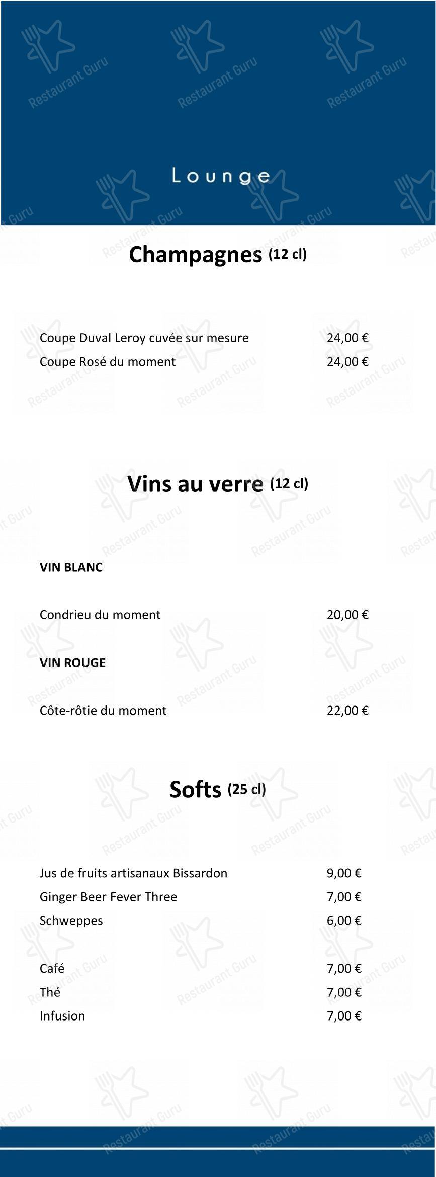 Menu pour La Pyramide - Hôtel Restaurant (Isère) - Основное меню