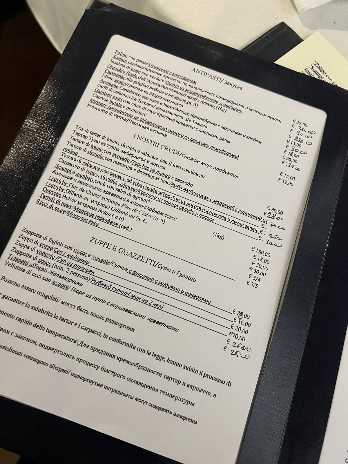 Menu di La Risacca 6 
