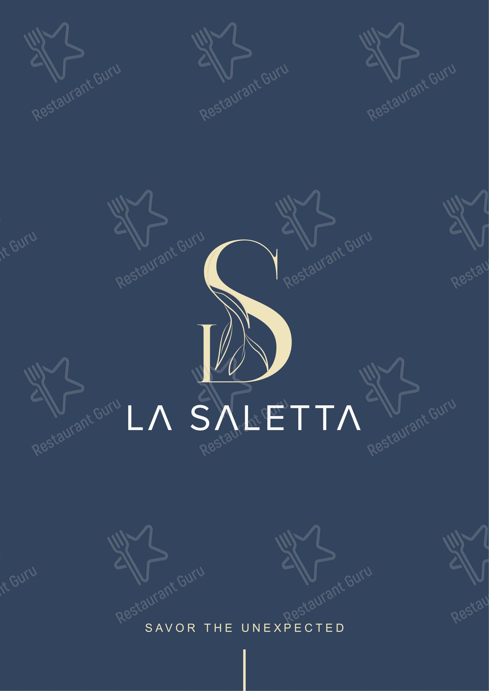 Menu per La Saletta in Alghero