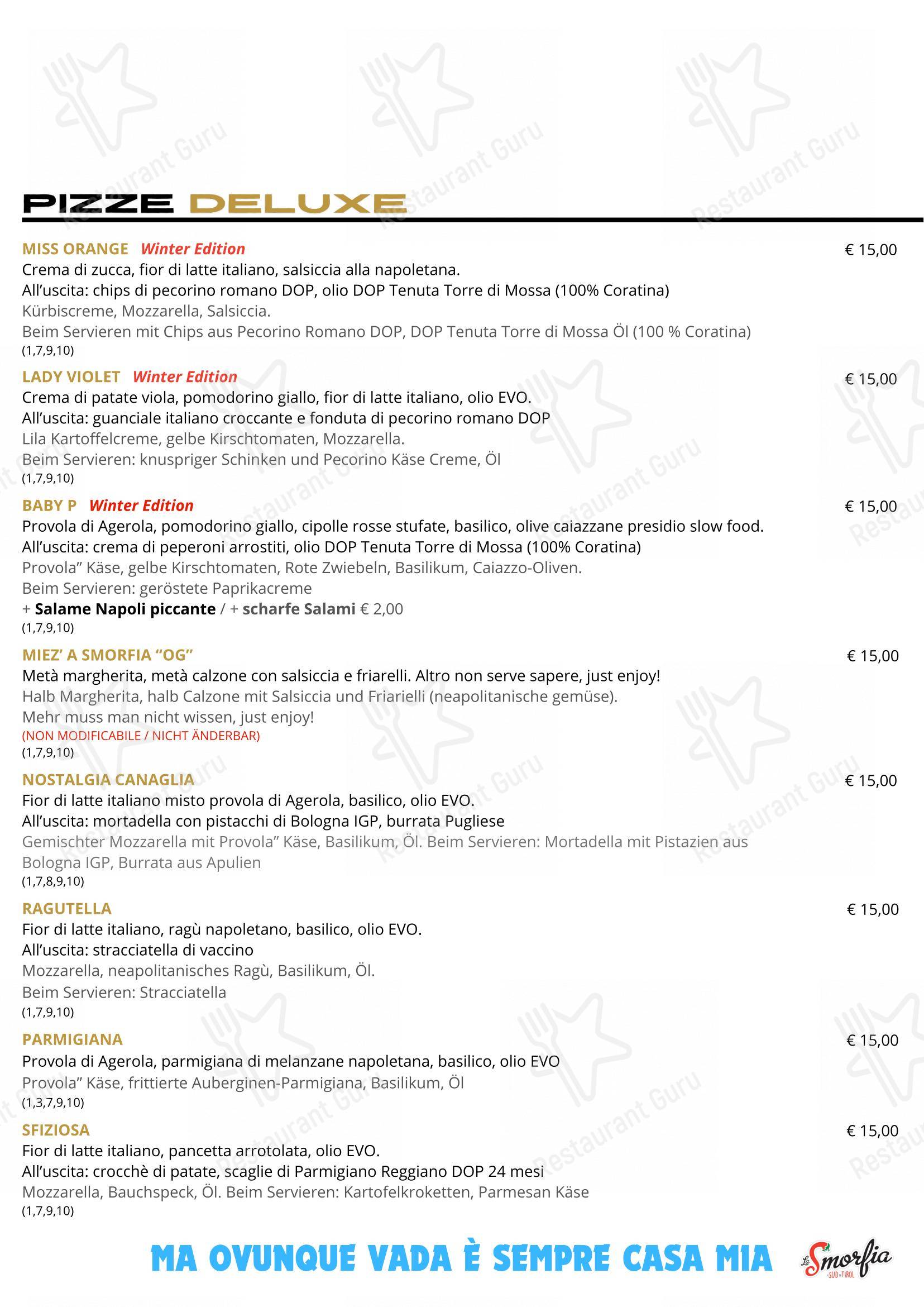La Smorfia Merano in Merano - Menu