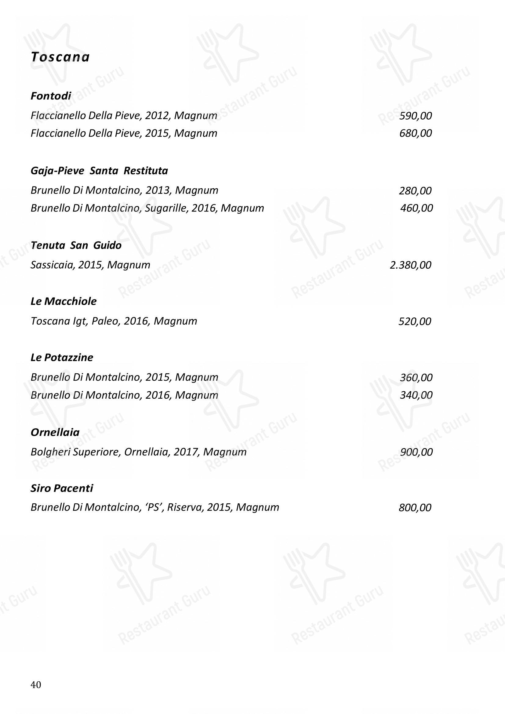 菜单 per Casa Mariantonia pub & bar