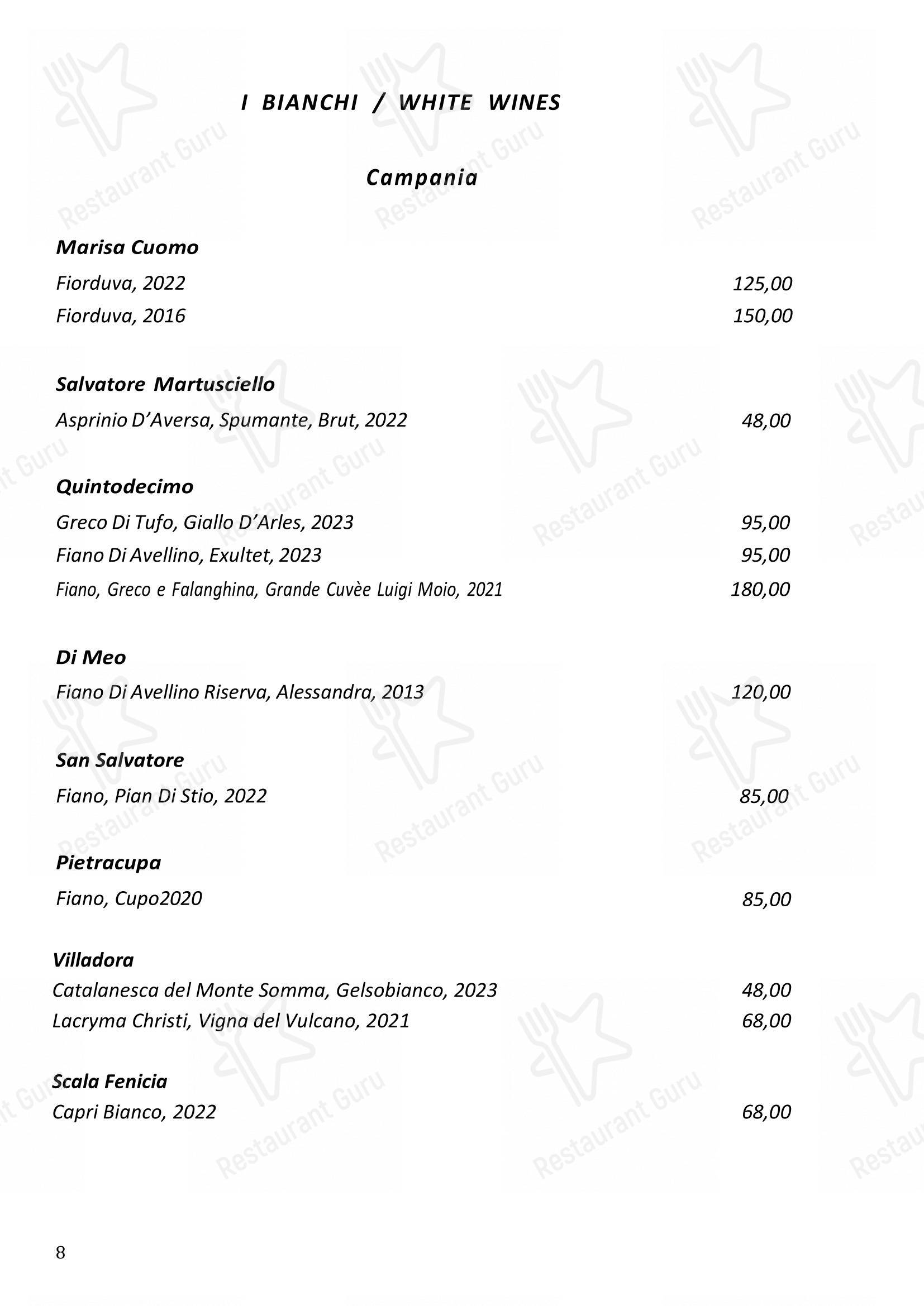 菜单 per Casa Mariantonia pub & bar