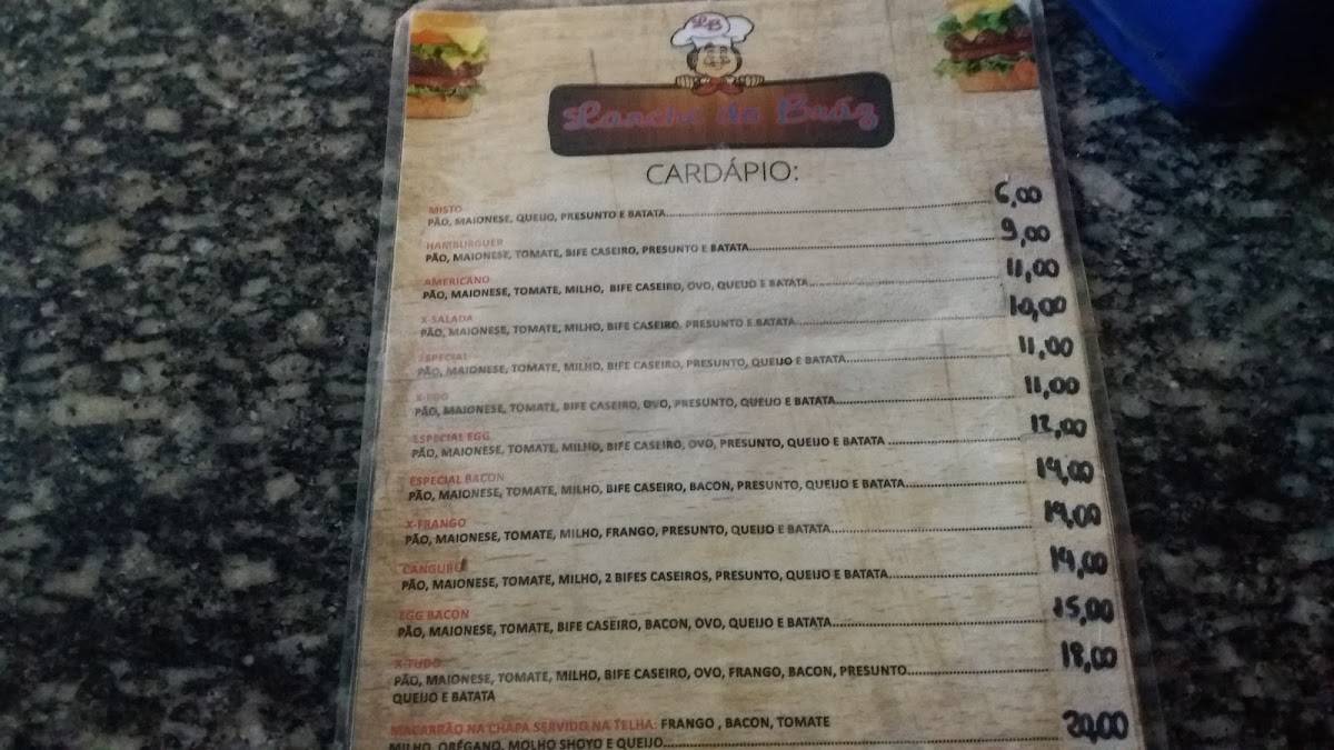 Lanche do Braz - Hamburgueria, Pizzaria , Choperia , Porções cardápio