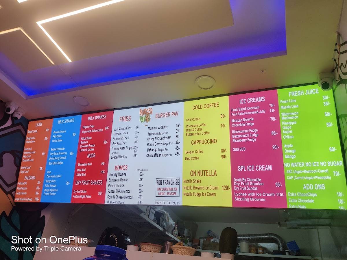 Menu at Lassi Day Cafe, Bengaluru, No 56