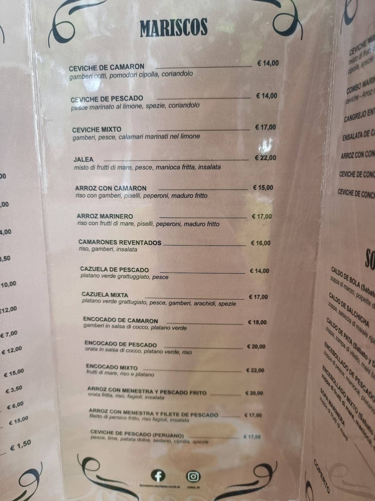 Menu di Latitud 00 