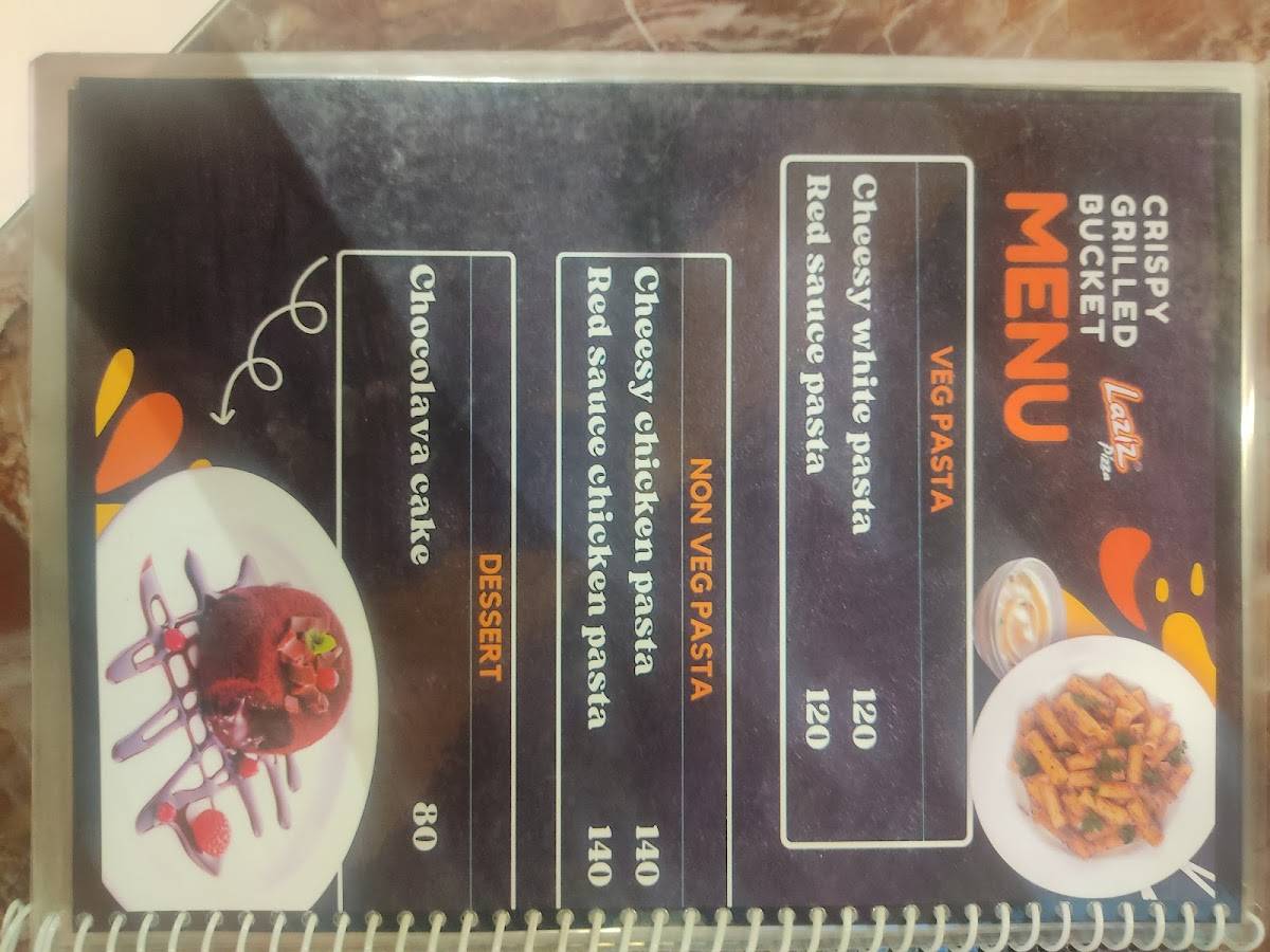 Laziz Pizza menu