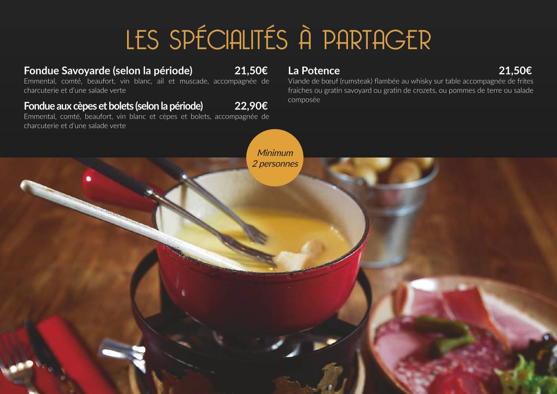 Menu de Le Ch'ti Charivari