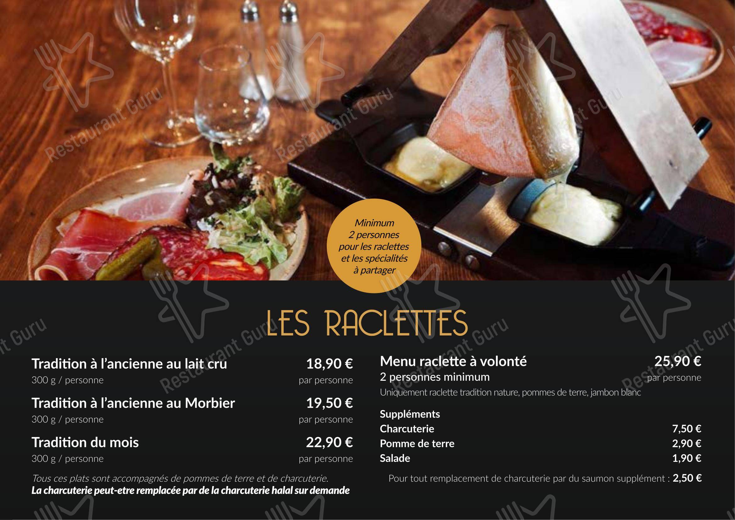 Le Ch'ti Charivari dans Lille - Menu