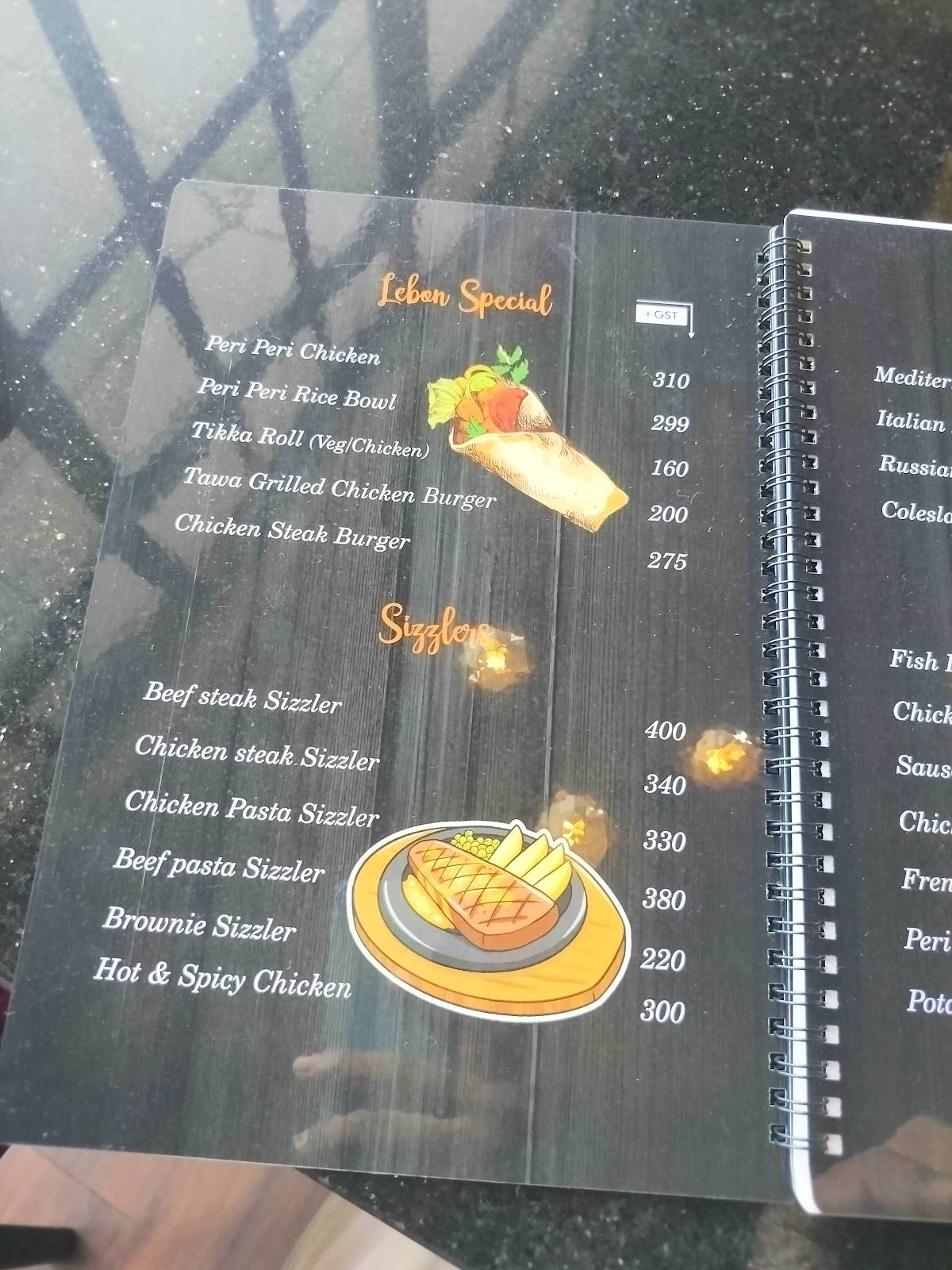 Lebon cakes Alappuzha menu