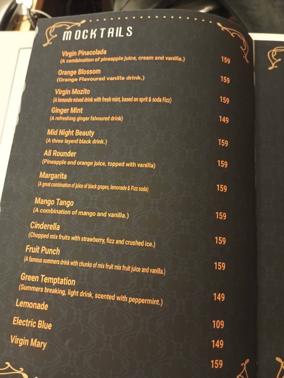 Leela Dining Restaurant & Banquet menu
