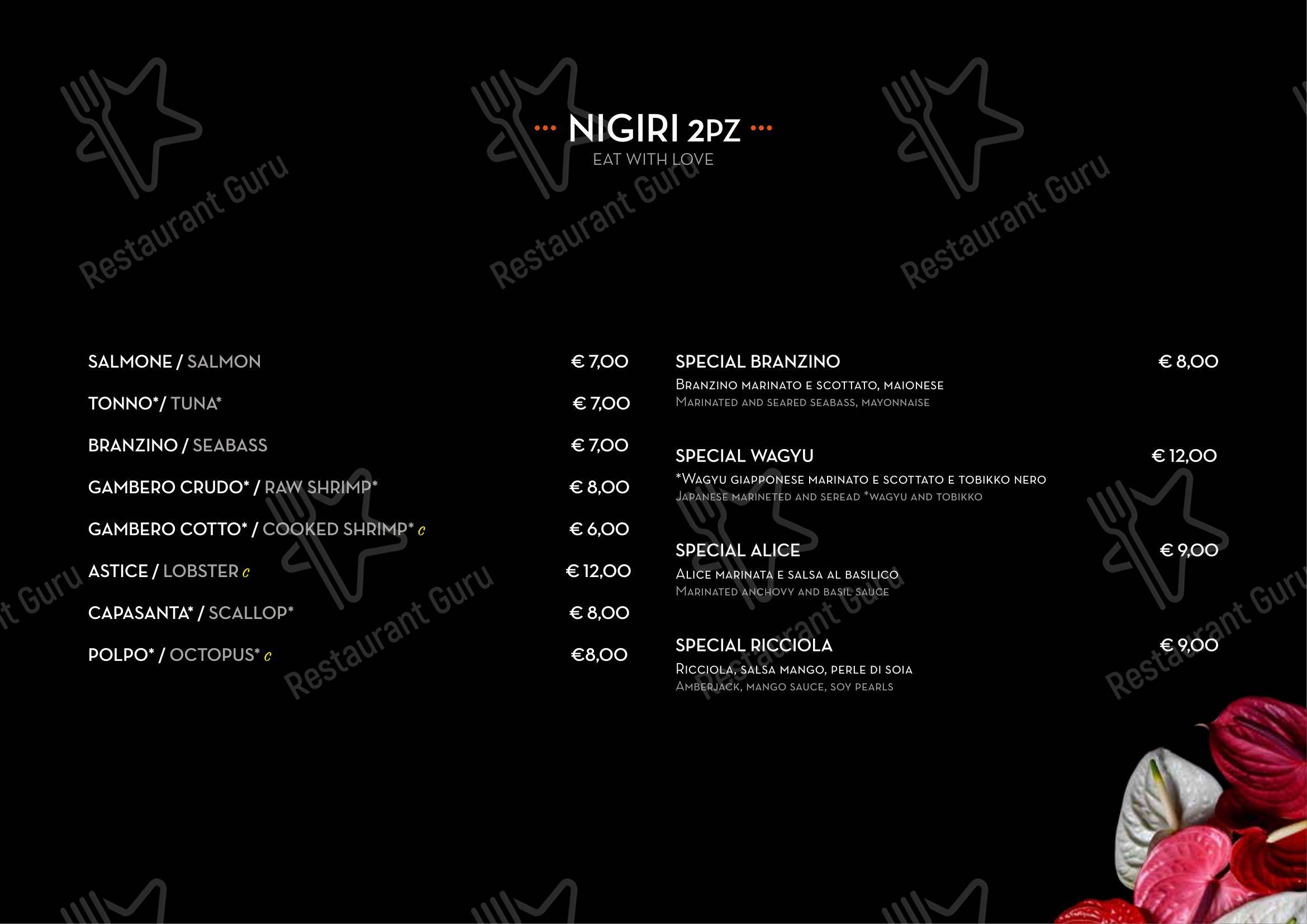 Menu per Legami Sushi & More ROMA in Roma