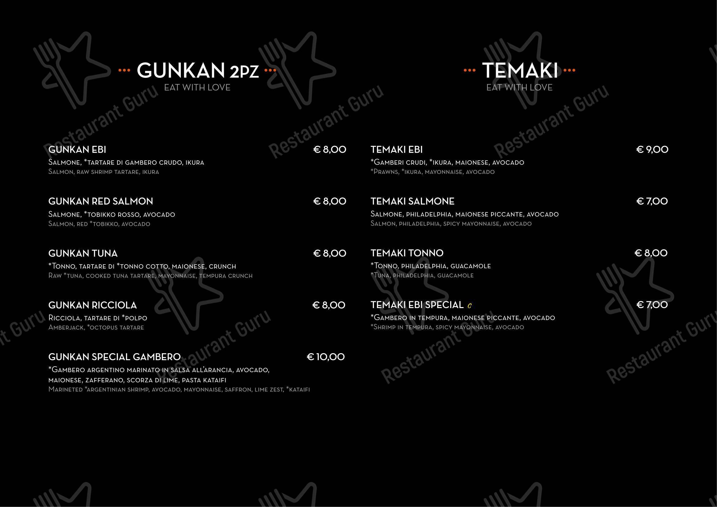 Menu di Legami Sushi & More ROMA - Menu