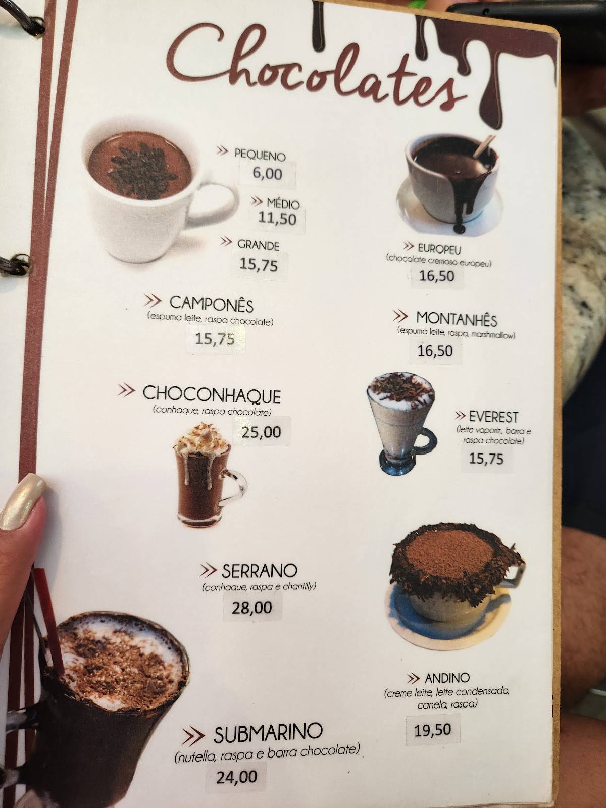 Leiteria e Café Sete Quedas cardápio