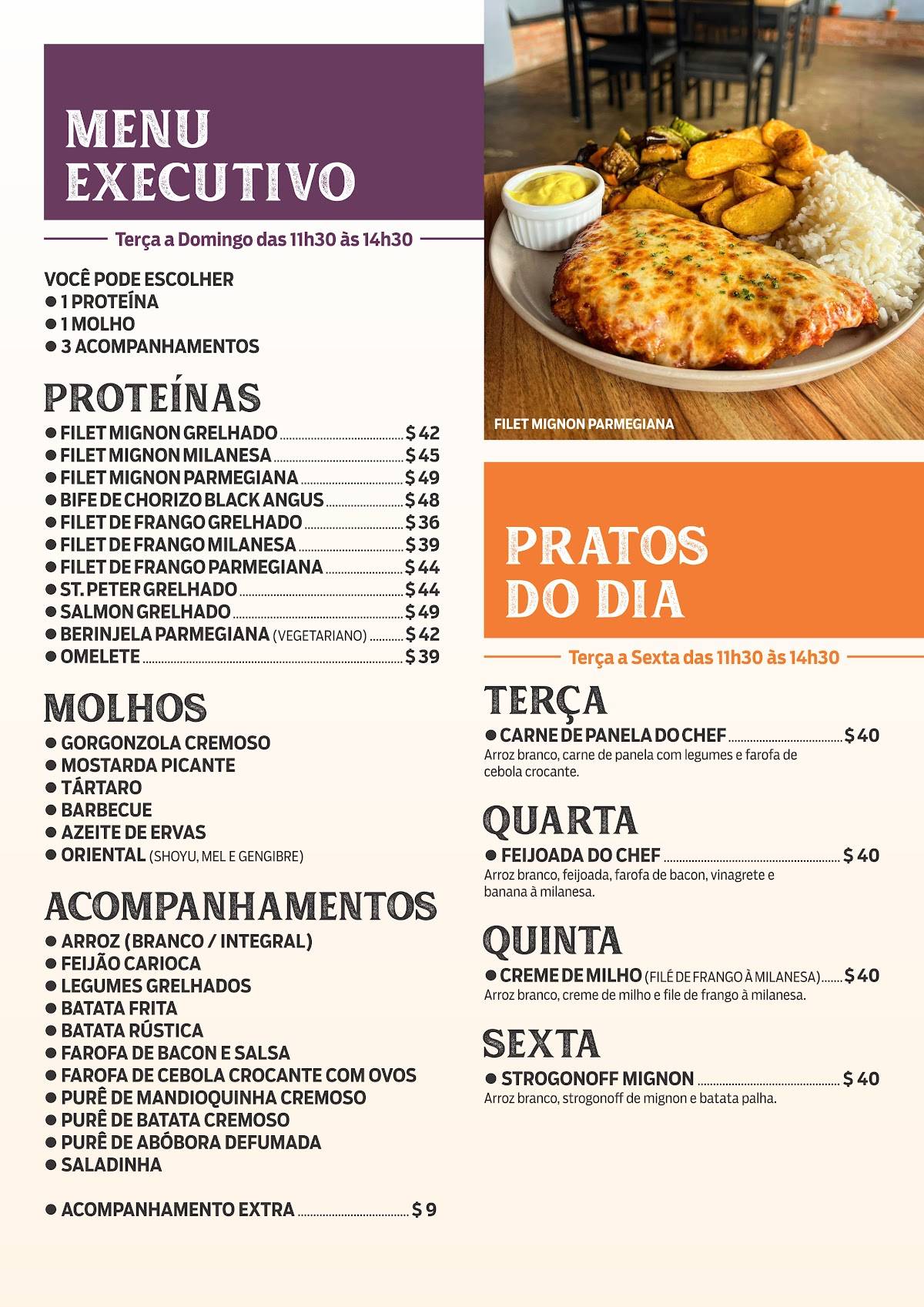 Zacchi cardápio