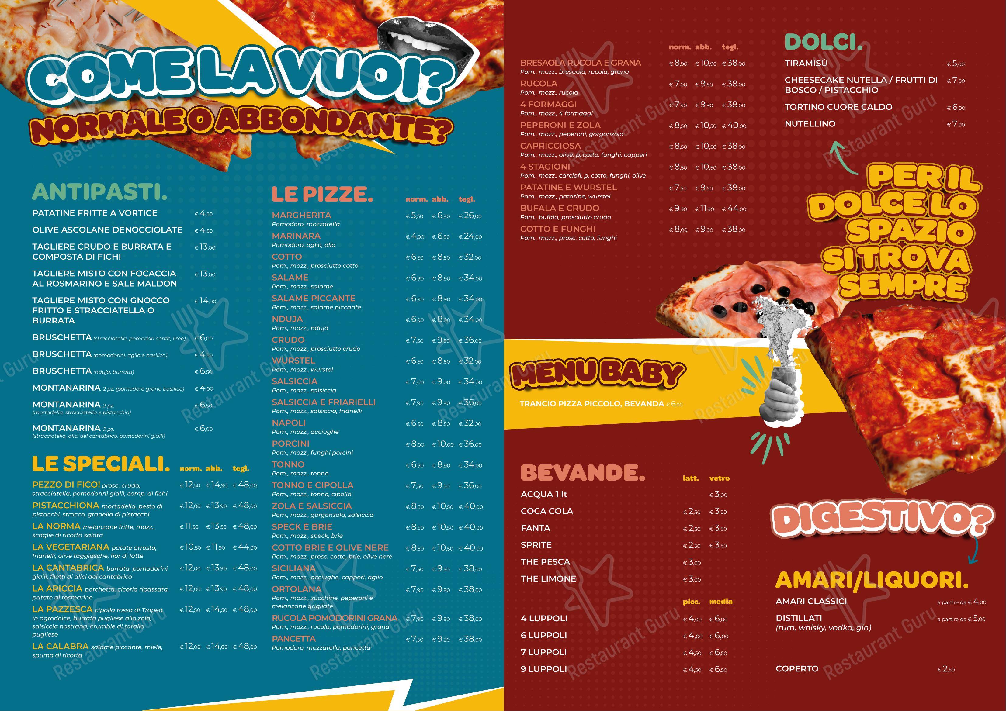 Menu per Lievitiamo in Sesto San Giovanni