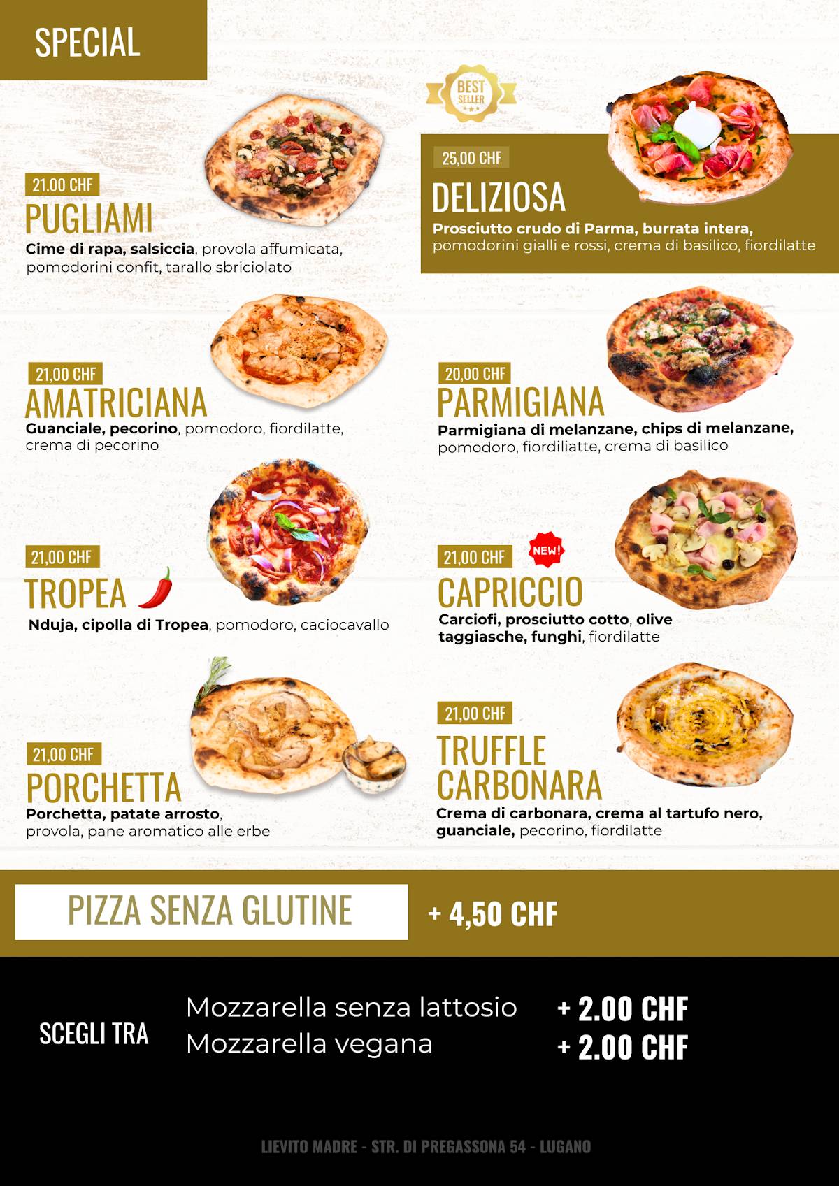 Menu di Lievito Madre 