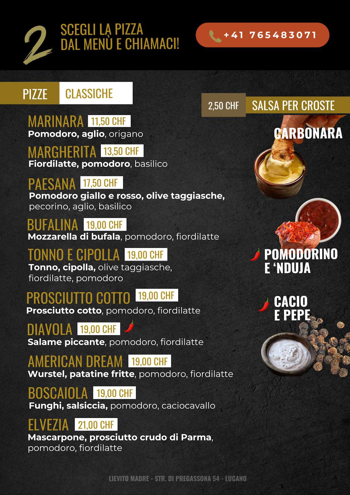 Menu di Lievito Madre 