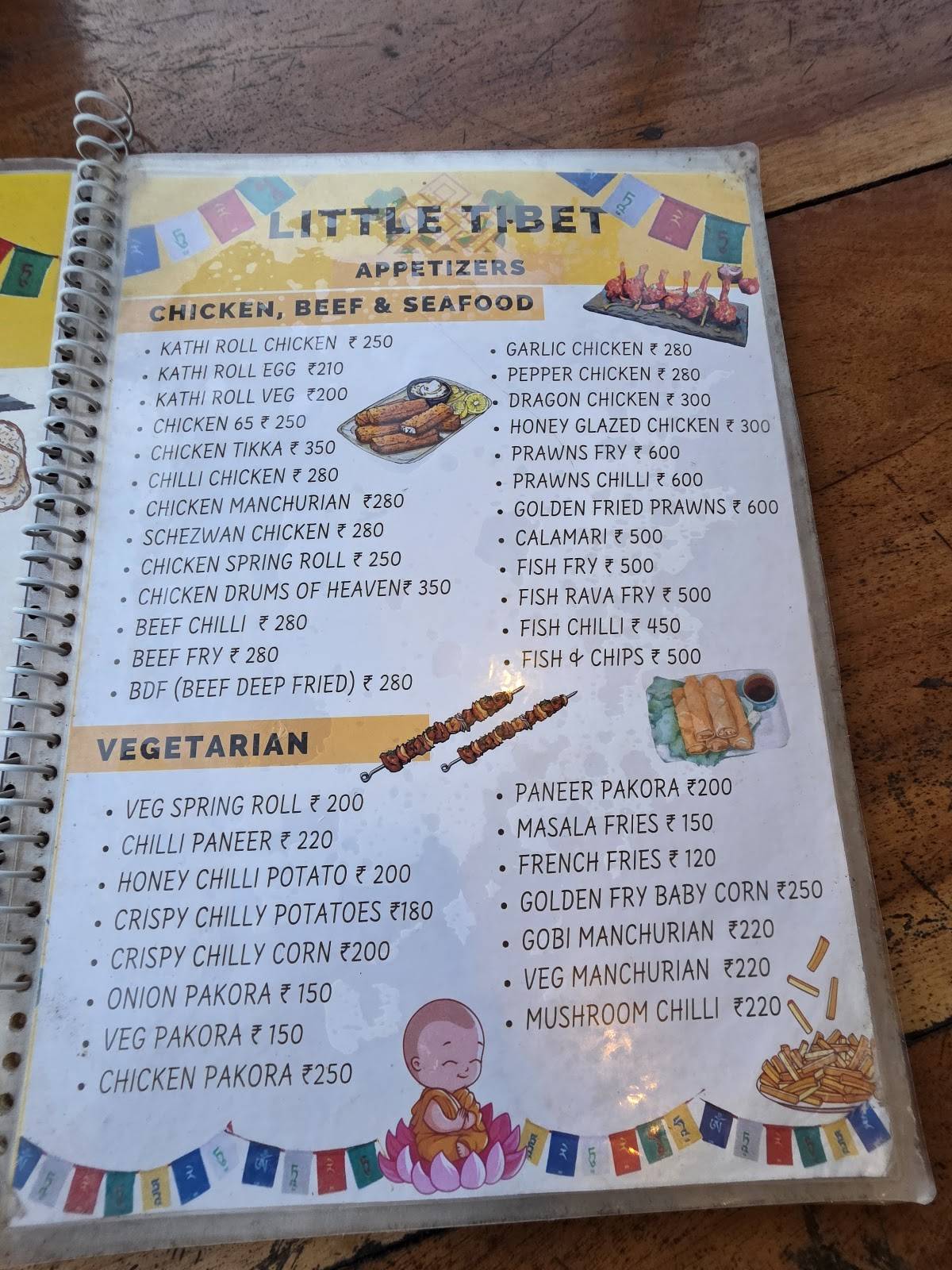 Little Tibet menu
