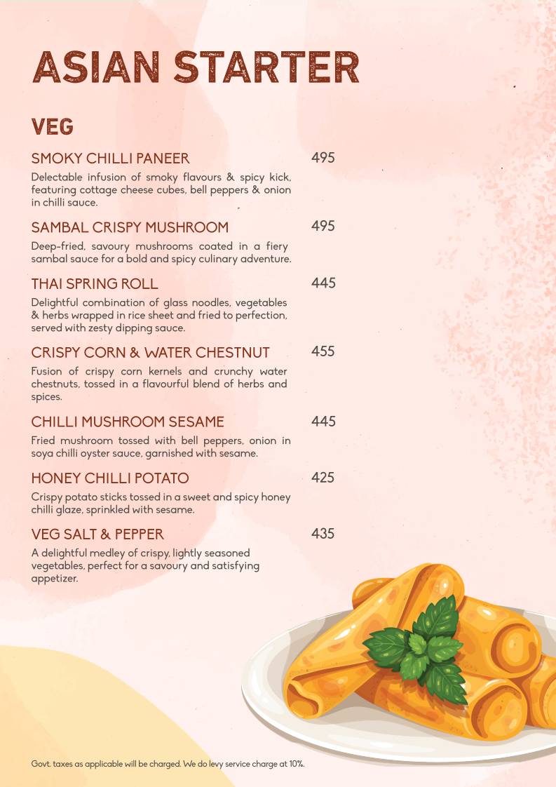 Lord Of The Drinks menu