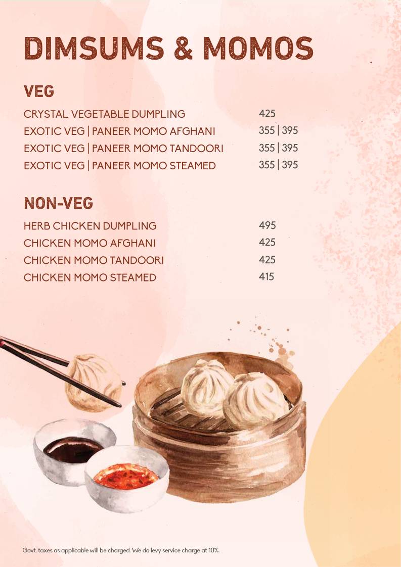 Lord Of The Drinks menu