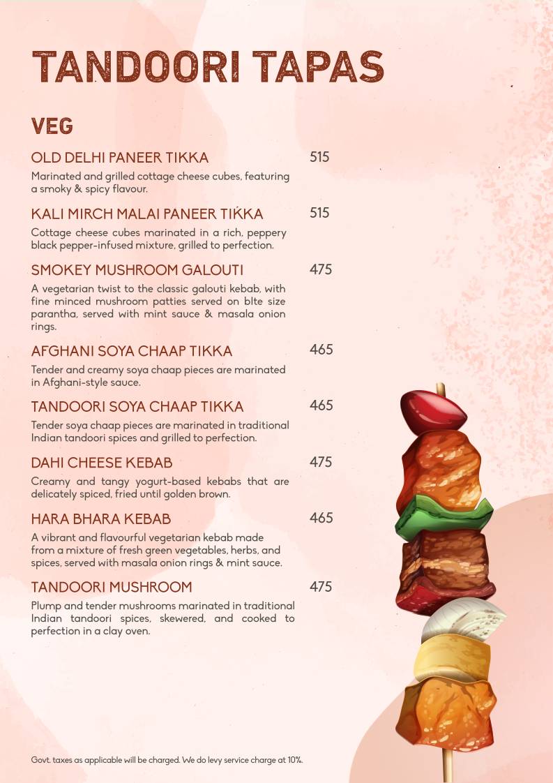 Lord Of The Drinks menu