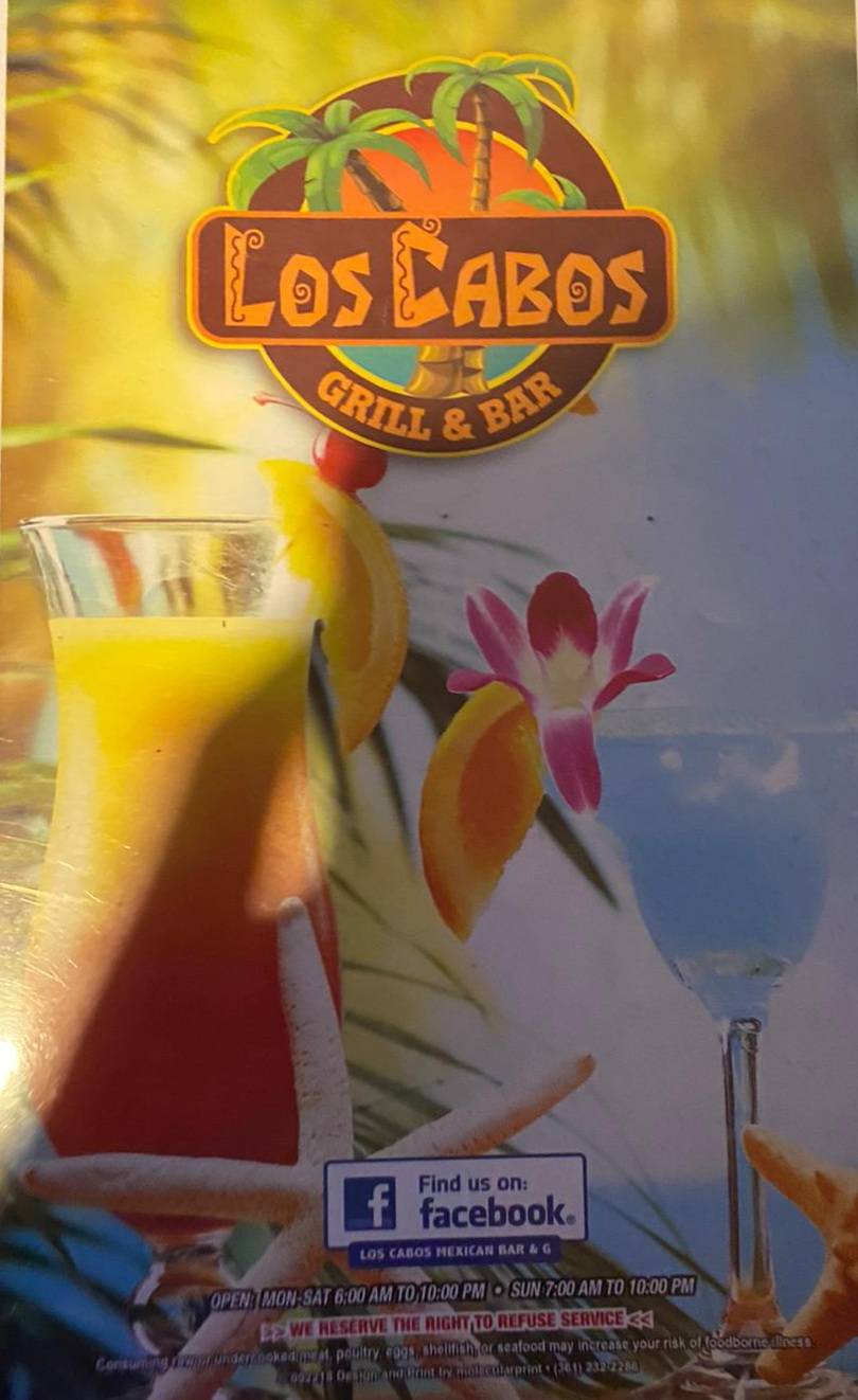 Menu at Los Cabos Mexican Bar & Grill, Kingsville, E King Ave