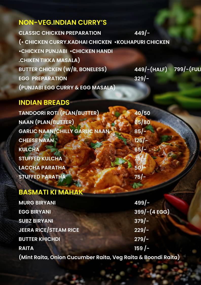 Lounge 21 Indore menu