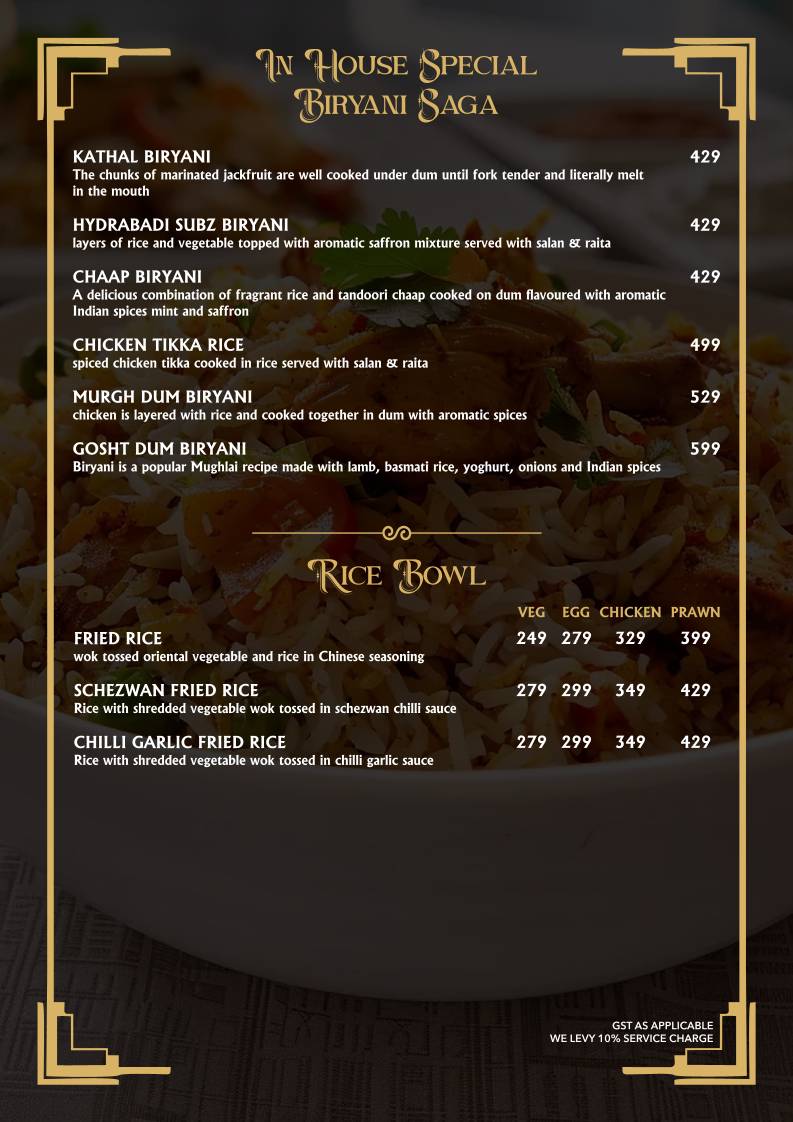 The Twilight Kitchen And Bar menu