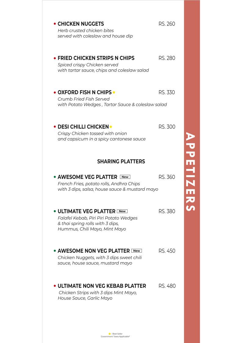 The cherry tree cafe menu