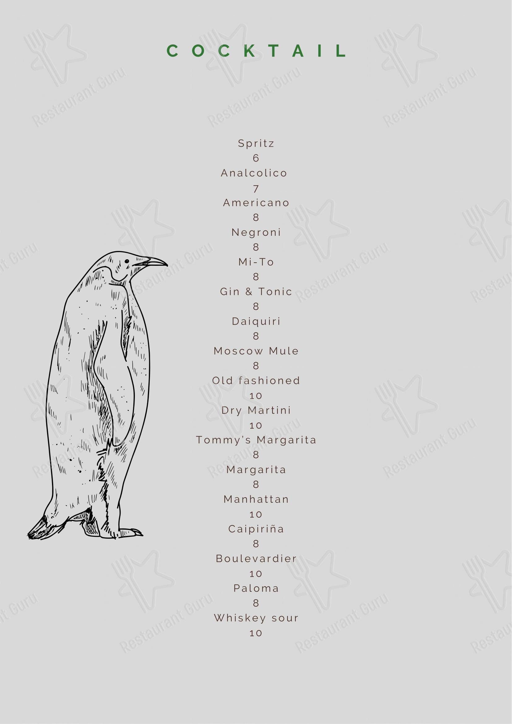 Menu di MEMENTO - Menu