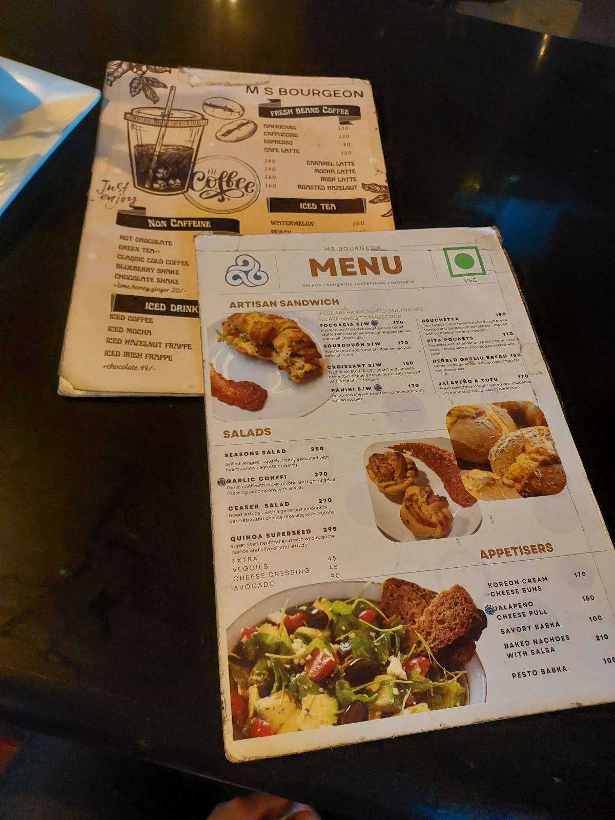 MS BOURGEON CAKE SHOP IN KOLHAPUR BEST CAFE IN KOLHAPUR menu