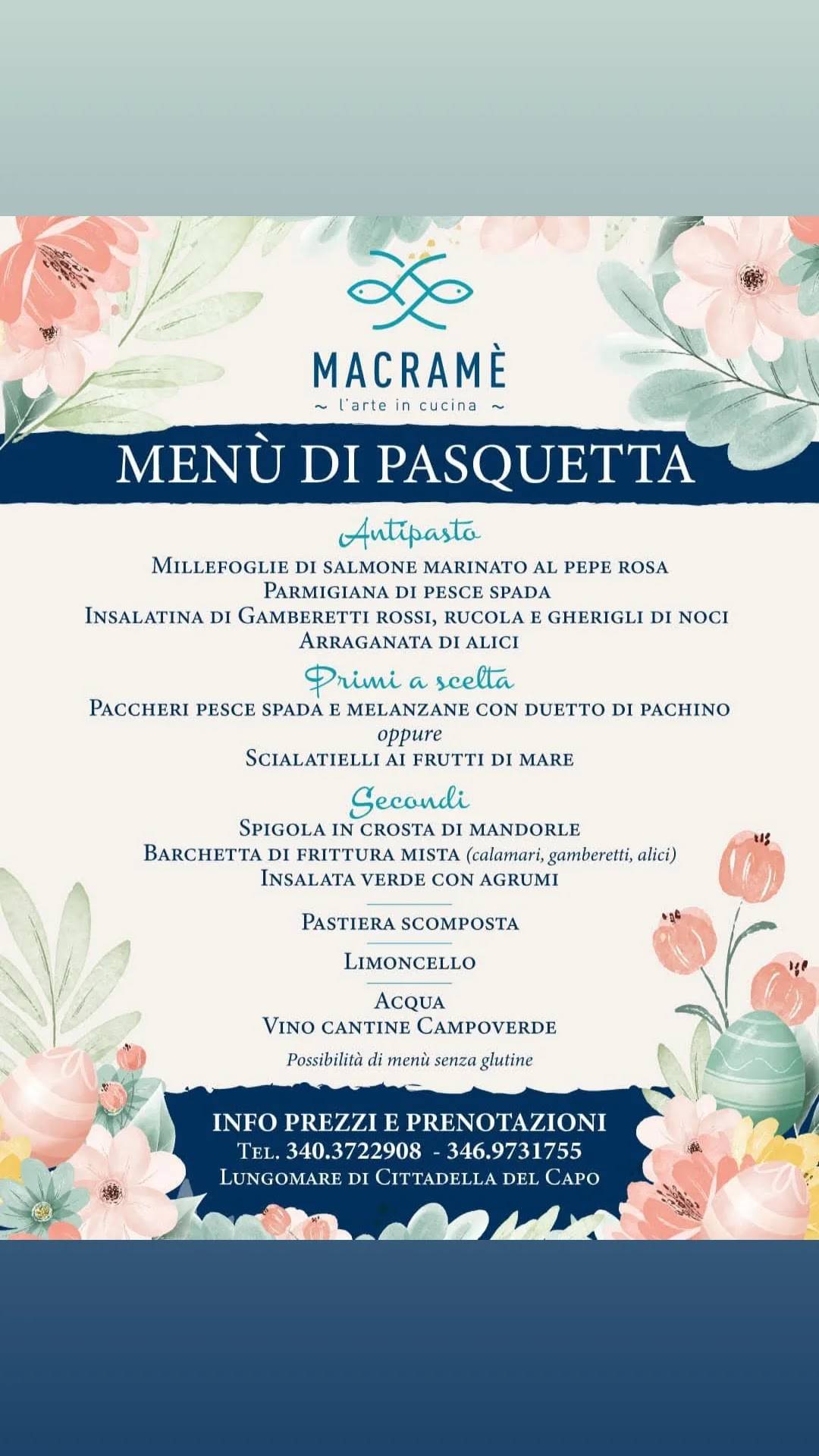 Menu di Macramé 