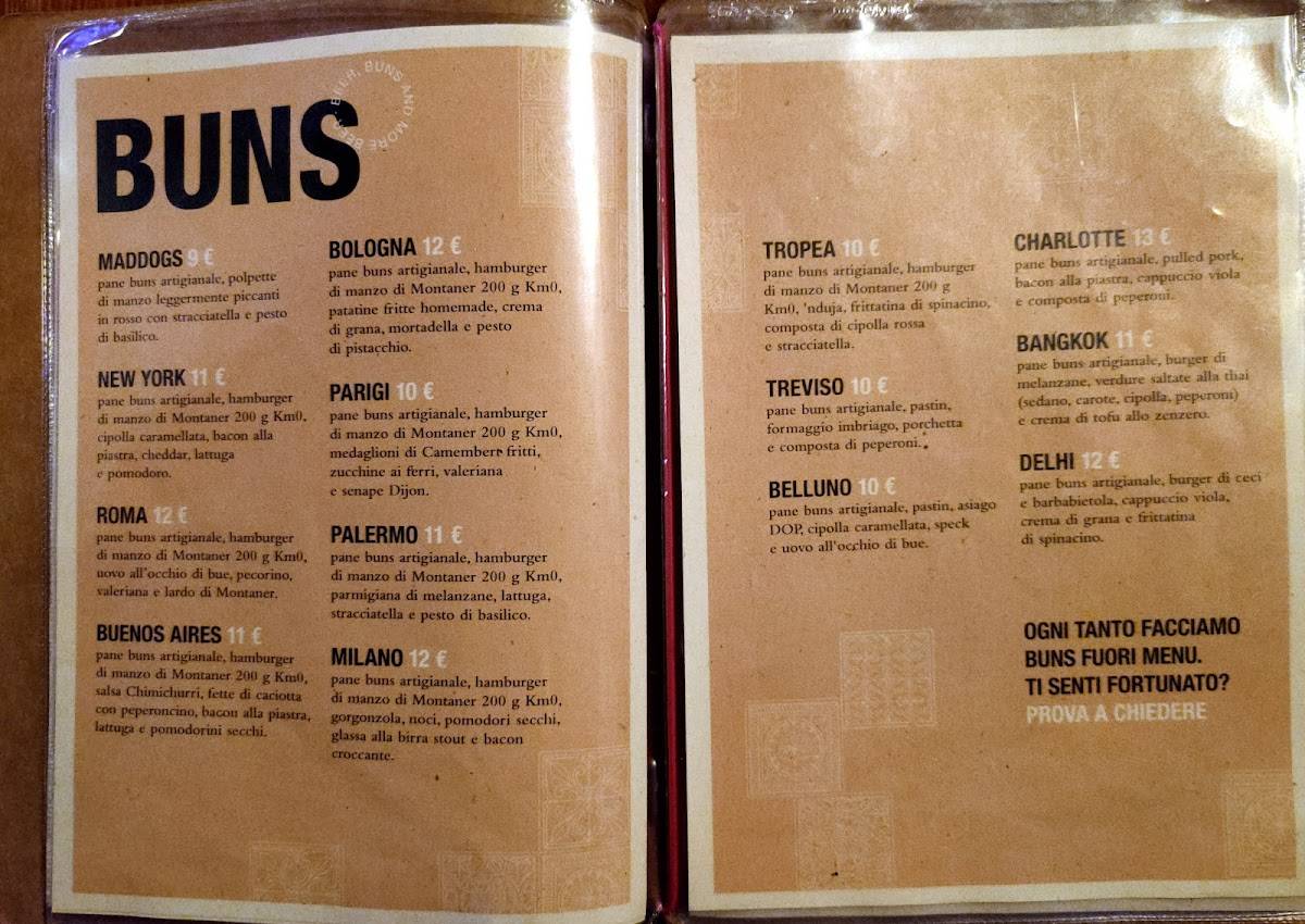 Menu di Maddogs 