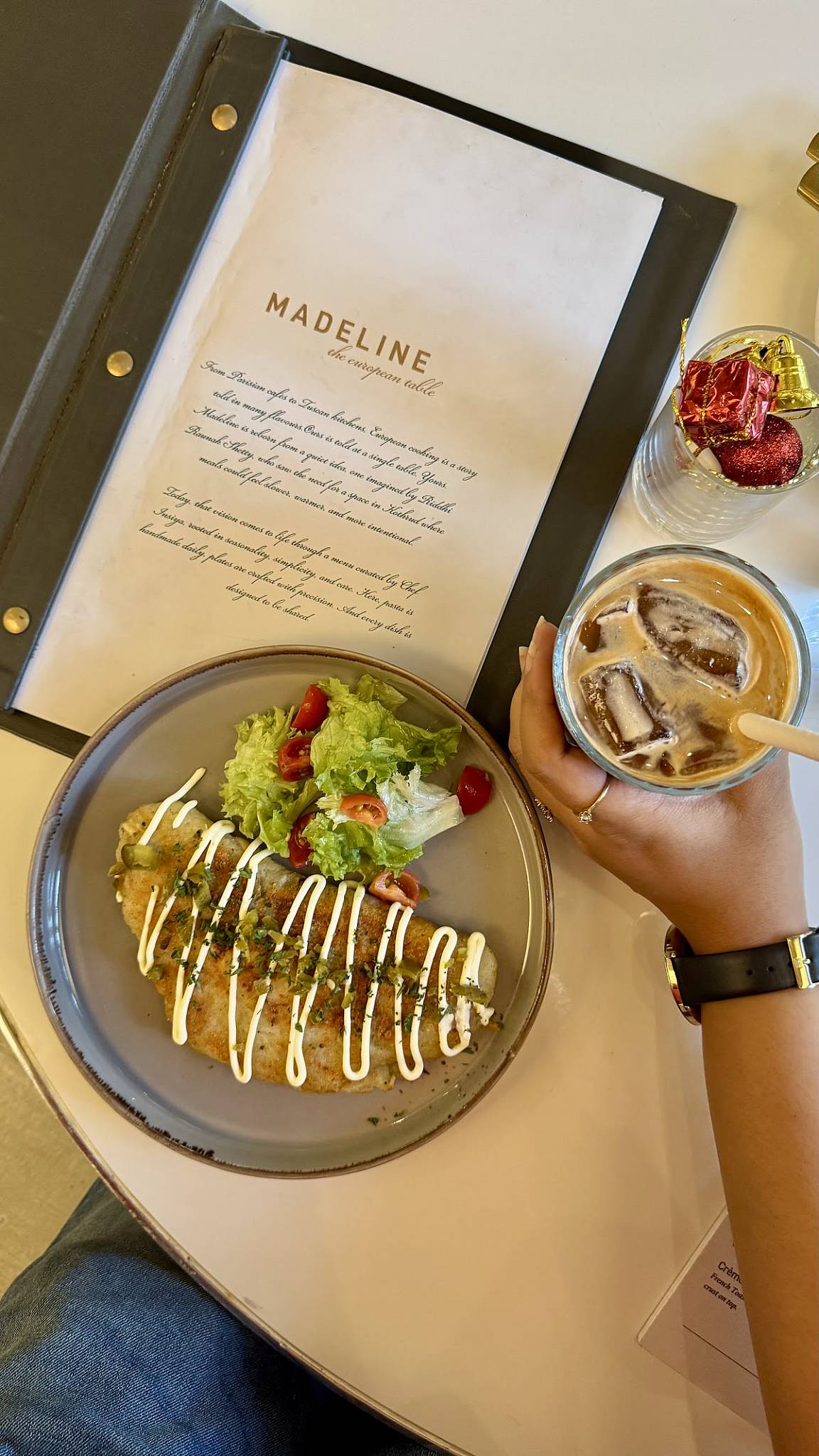 Madéline India menu