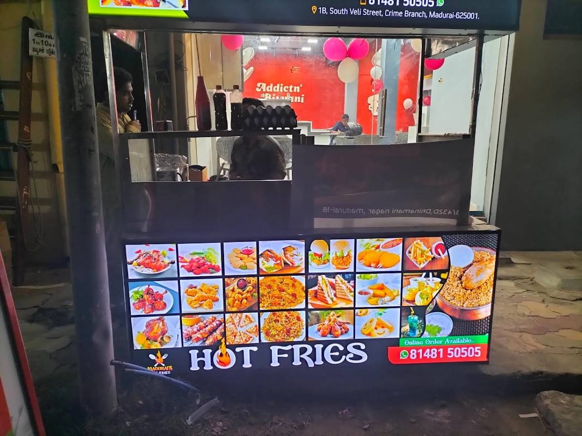 Madurai's Hot Fries menu