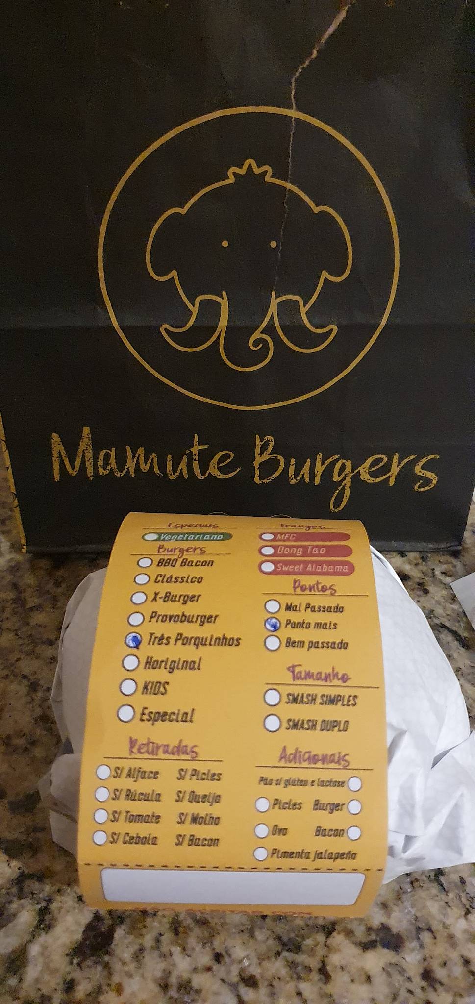 Mamute Burgers | Centro cardápio