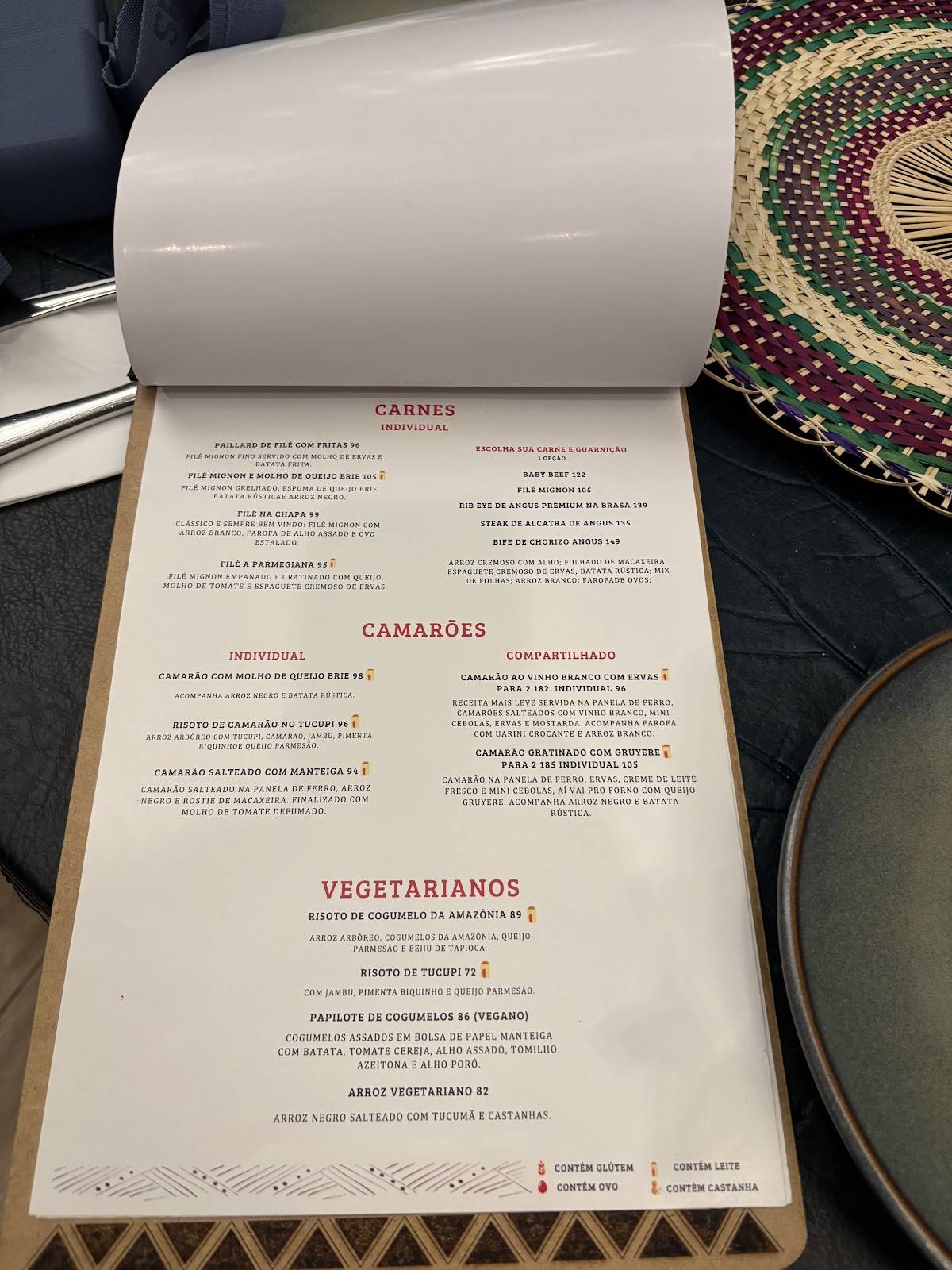 Restaurante Moquém do Banzeiro cardápio