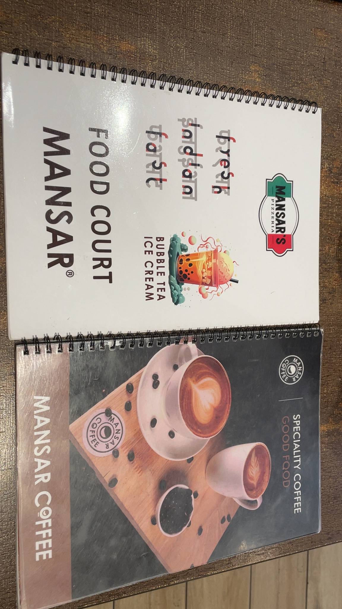 Mansar Coffee menu