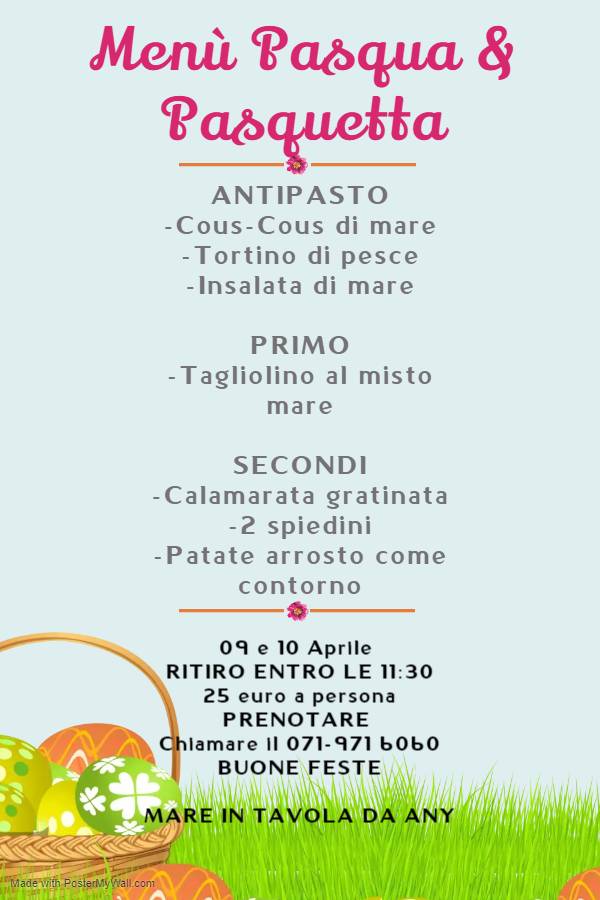 Menu di Ristorante Alla Marina 