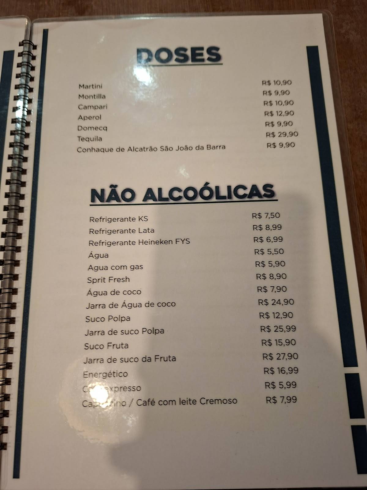 Massagueirinha Ponta Verde cardápio