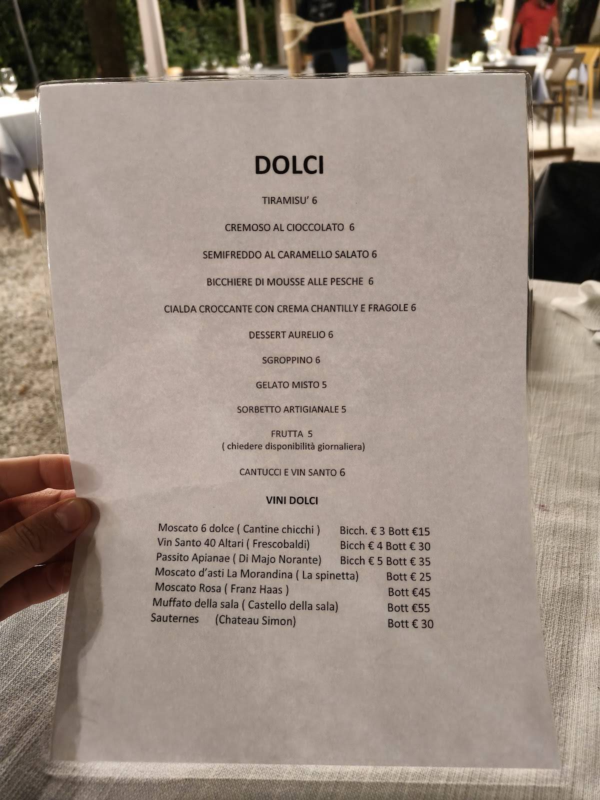 Menu di Ristorante Da Ferro 