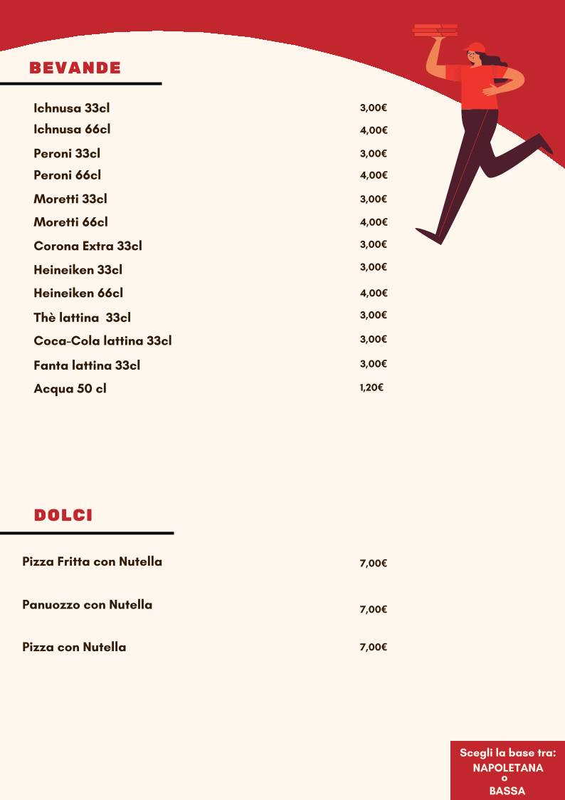 Menu di Mastro Pizza 